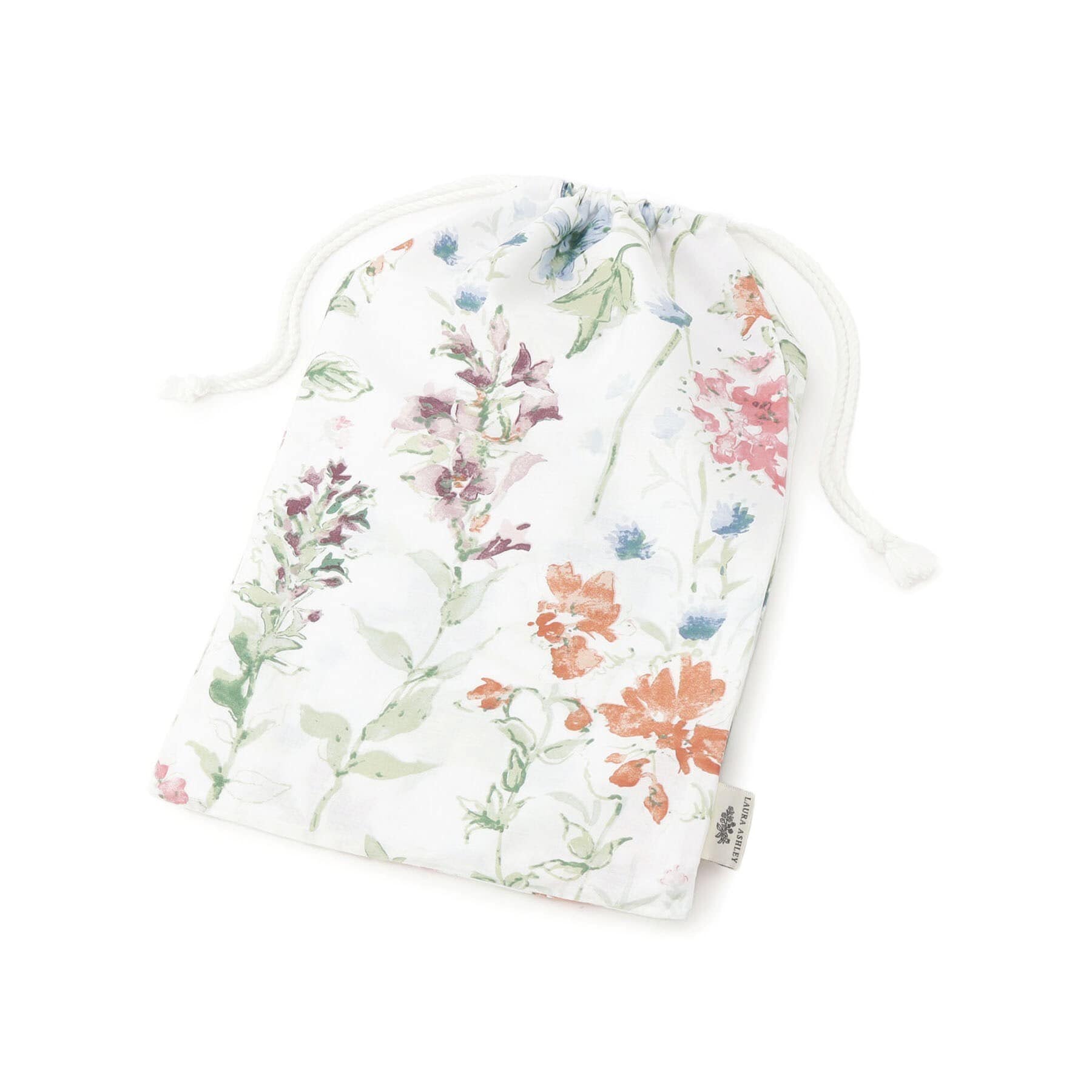 ローラ アシュレイ LAURA ASHLEY ワイルドメドウ柄 ピローケース （オレンジ(167)） オレンジ(167)