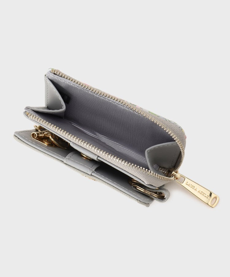 ローラ アシュレイ LAURA ASHLEY ノーソップ ブルーム柄 キーケース （グレー(112)） グレー(112)
