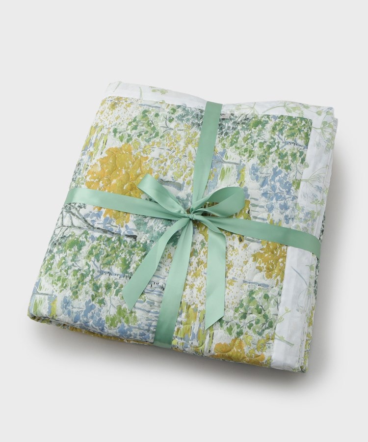 ローラ アシュレイ LAURA ASHLEY バーンウッド柄 200×200cm （グリーン(122)） グリーン(122)