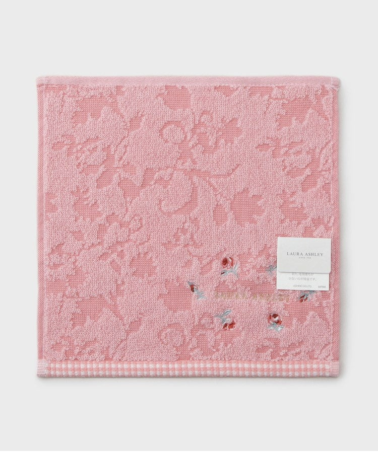 ローラ アシュレイ LAURA ASHLEY ローザリンド柄 刺繍タオルハンカチ （ホワイト(101)） ホワイト(101)