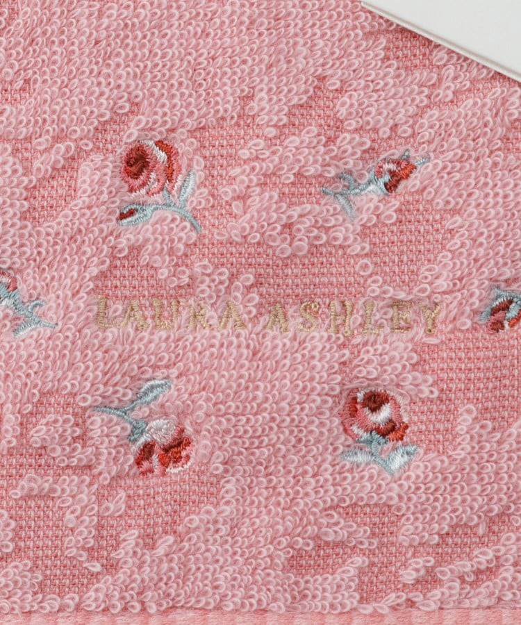 ローラ アシュレイ LAURA ASHLEY ローザリンド柄 刺繍タオルハンカチ （ホワイト(101)） ホワイト(101)