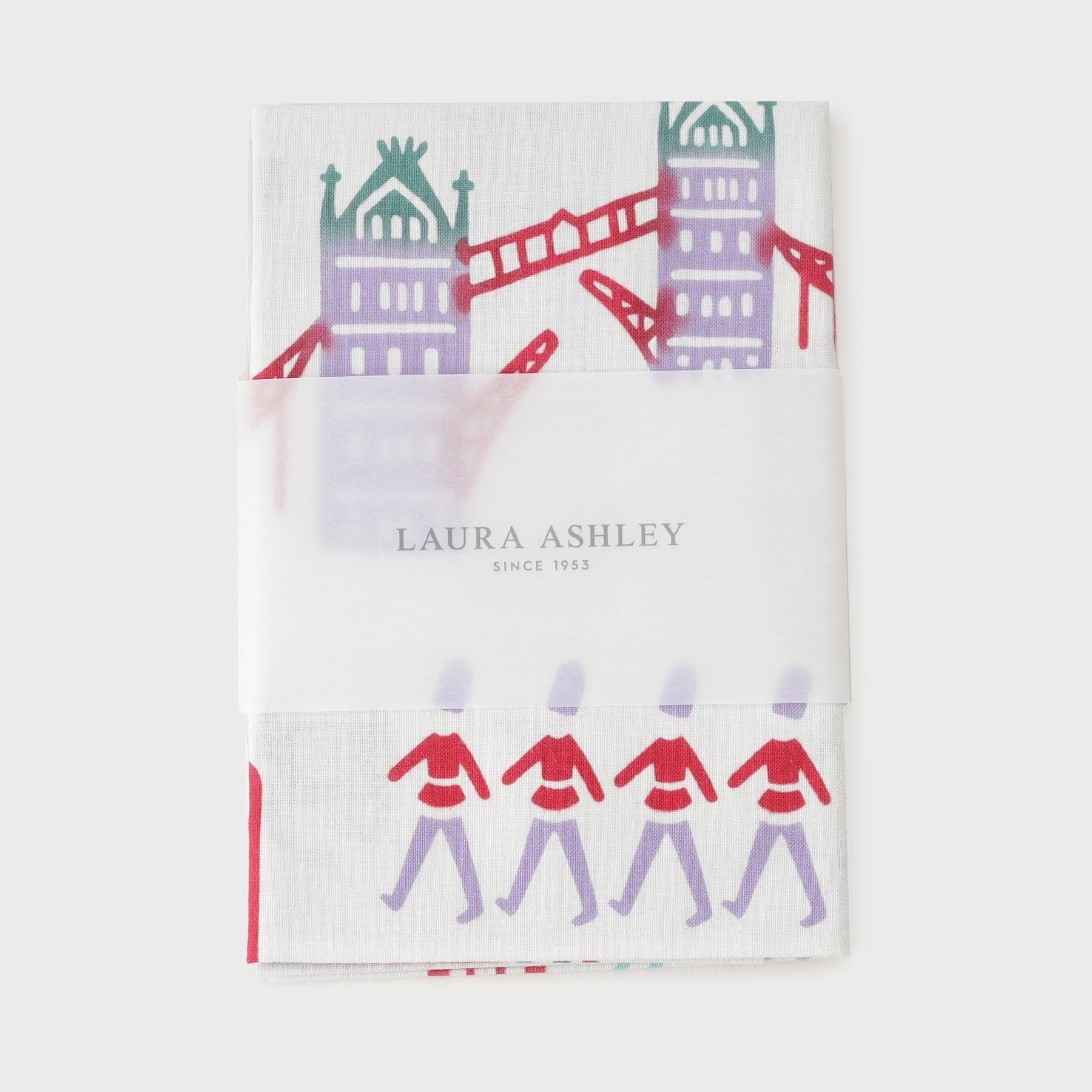 ローラ アシュレイ LAURA ASHLEY 【日本製／ギフトにおすすめ！】ロンドン柄 注染手ぬぐい （ライトグレー(111)） ライトグレー(111)