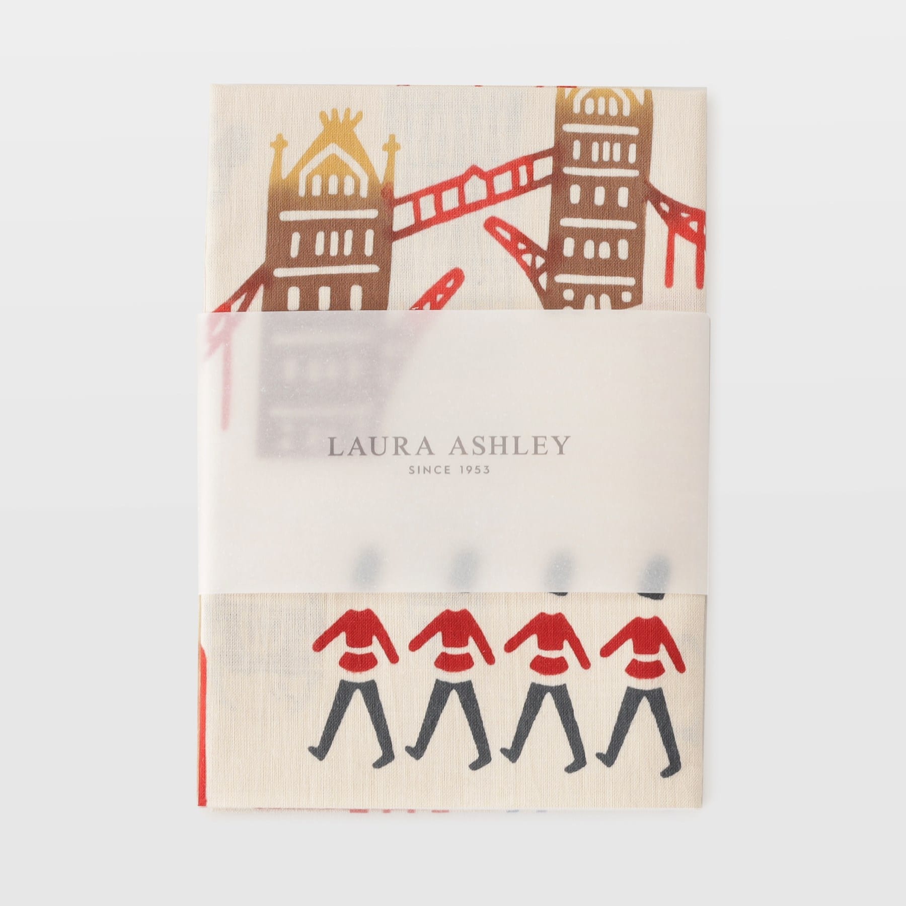 ローラ アシュレイ LAURA ASHLEY 【日本製／ギフトにおすすめ！】ロンドン柄 注染手ぬぐい （ライトグレー(111)） ライトグレー(111)
