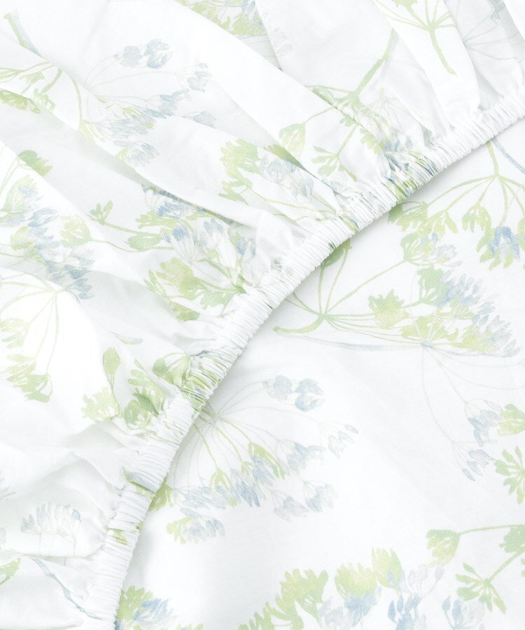ローラ アシュレイ LAURA ASHLEY 【ダブル】エイボンブリー柄 フィットシーツ （ミントグリーン(121)） ミントグリーン(121)