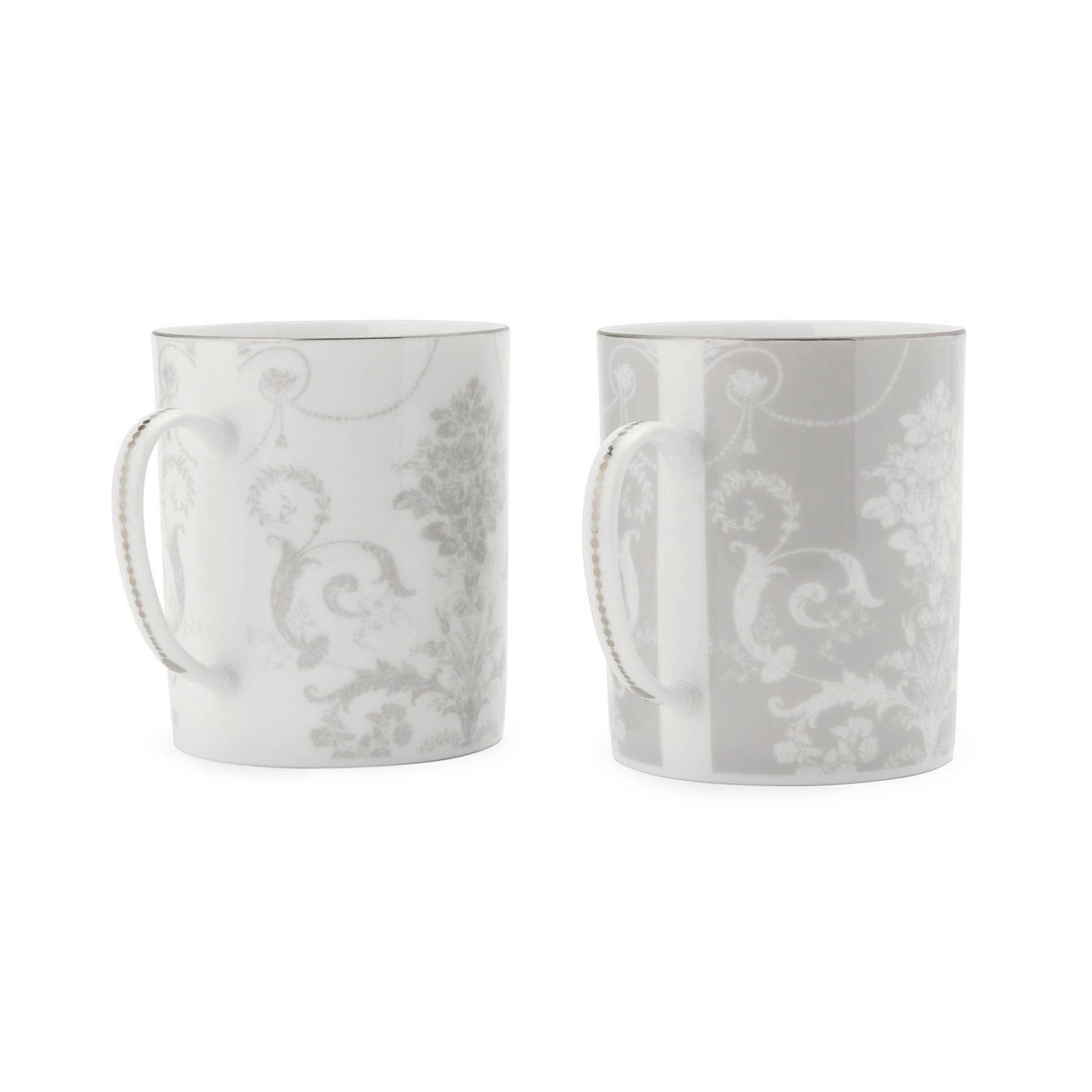 ローラ アシュレイ LAURA ASHLEY ジョゼット柄 ペアマグカップ【返品不可商品】 （ライトグレー) ライトグレー(111)