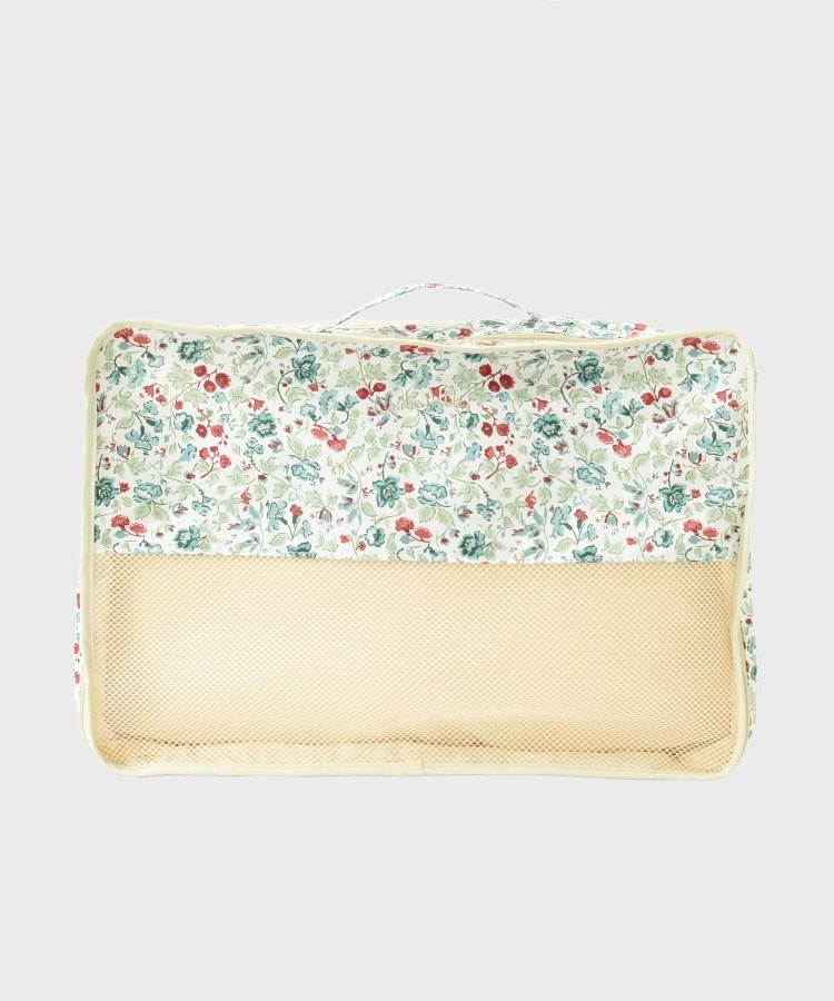 ローラ アシュレイ LAURA ASHLEY ロサ サンクタ柄 トラベルポーチLL （ブルー(191)） ブルー(191)