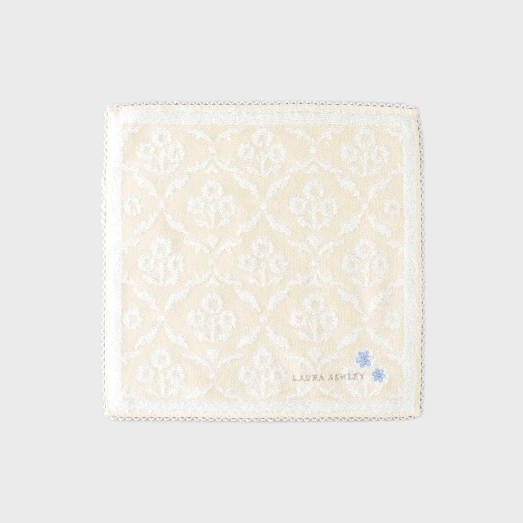 ローラ アシュレイ LAURA ASHLEY ピコレース タオルハンカチ （イエロー(131)） イエロー(131)