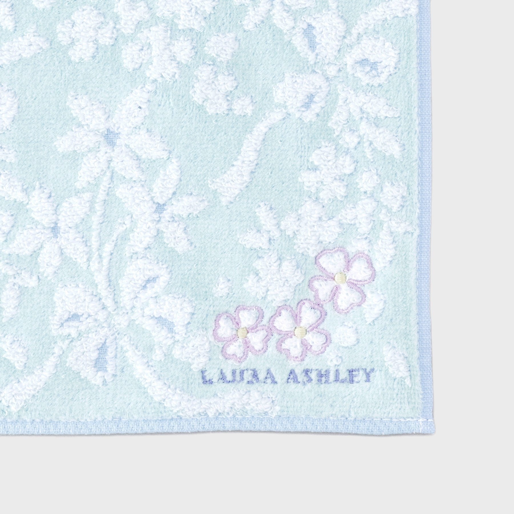 ローラ アシュレイ LAURA ASHLEY リボン タオルハンカチ （グレー(112)） グレー(112)