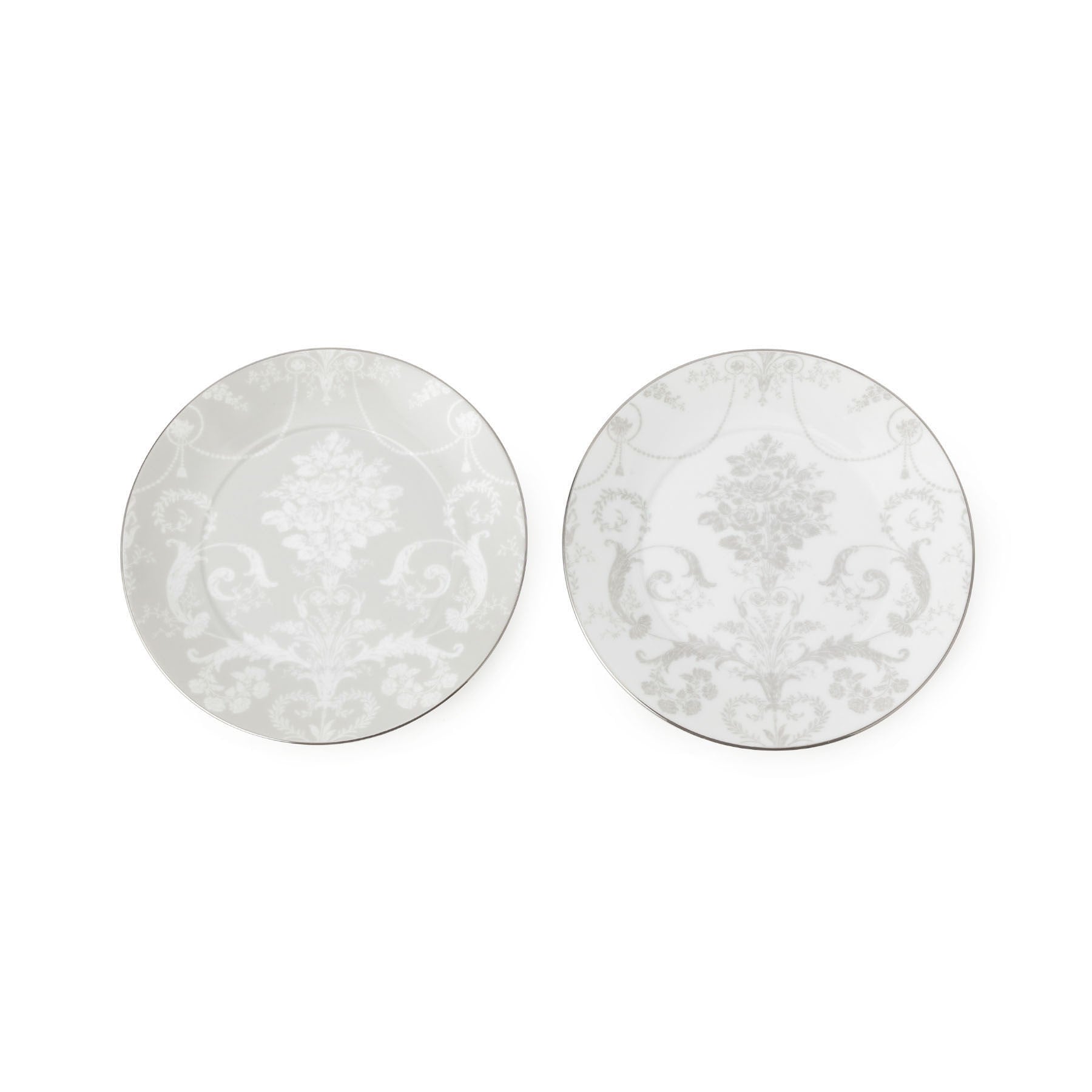 ローラ アシュレイ LAURA ASHLEY ジョゼット柄 プレートペアセット【返品不可商品】 （ライトグレー) ライトグレー(111)