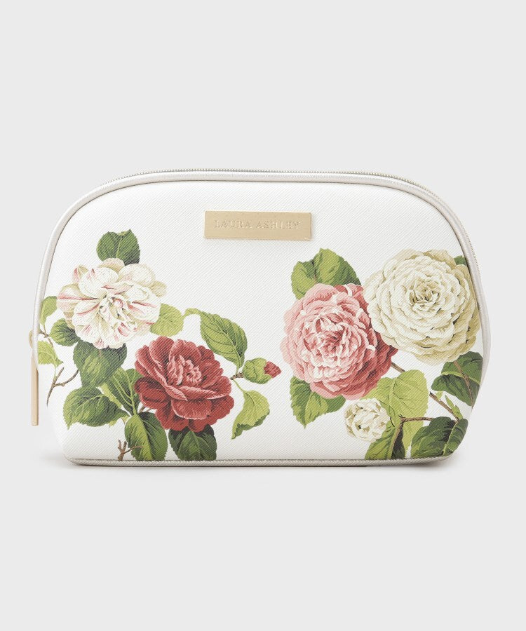 ローラ アシュレイ LAURA ASHLEY カミール柄 ポーチ （アイボリー(104)） アイボリー(104)