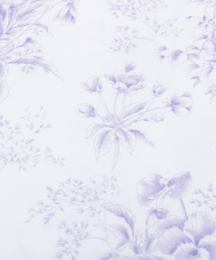 ローラ アシュレイ LAURA ASHLEY 【シングル】サーストンブルーム柄 フィットシーツ （パープル(183)） パープル(183)