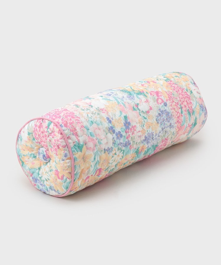 ローラ アシュレイ LAURA ASHLEY エヴァリンガムメドウ柄 キルトボルスター （パープル(183)） パープル(183)