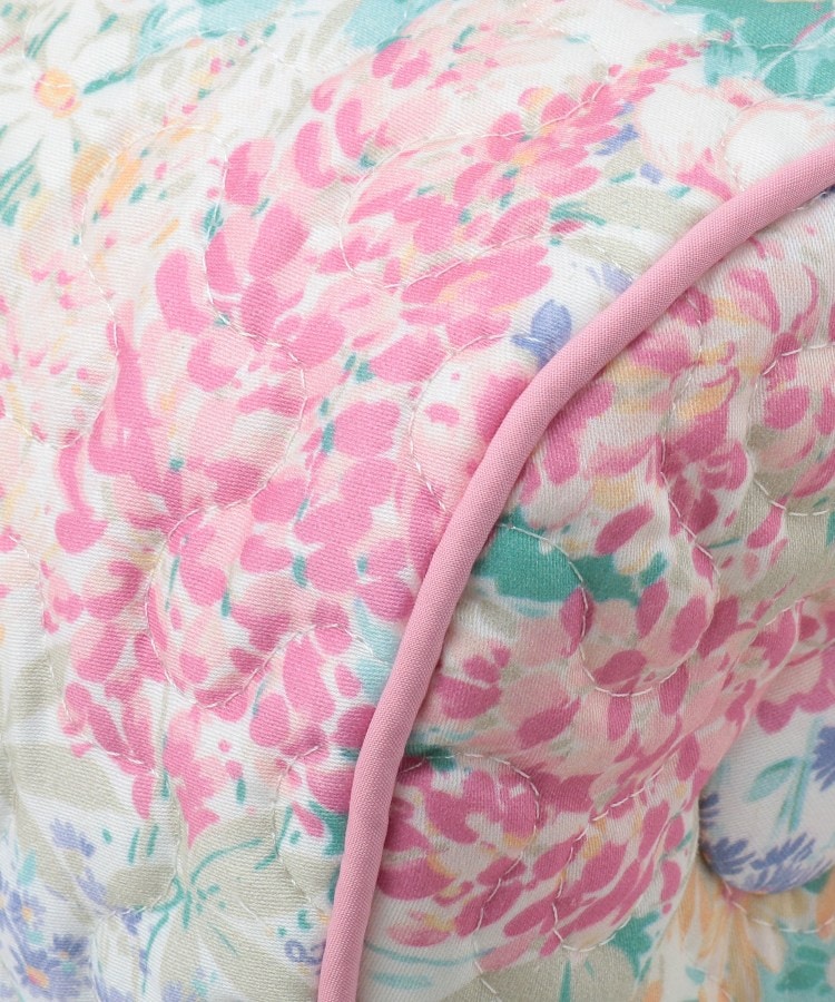 ローラ アシュレイ LAURA ASHLEY エヴァリンガムメドウ柄 キルトボルスター （パープル(183)） パープル(183)