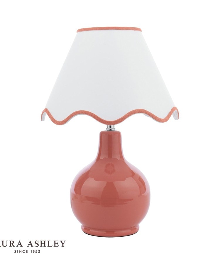 ローラ アシュレイ LAURA ASHLEY ◆カラード テーブルスタンドランプ【返品不可商品】 （レッド(163)） レッド(163)