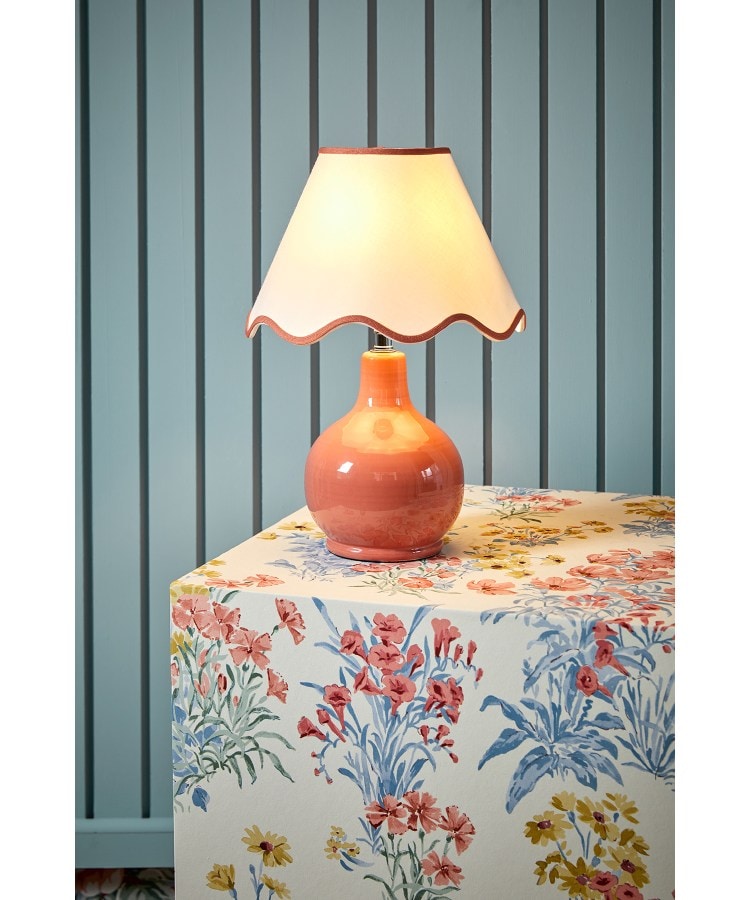 ローラ アシュレイ LAURA ASHLEY ◆カラード テーブルスタンドランプ【返品不可商品】 （レッド(163)） レッド(163)