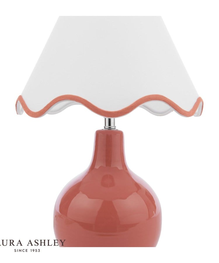 ローラ アシュレイ LAURA ASHLEY ◆カラード テーブルスタンドランプ【返品不可商品】 （レッド(163)） レッド(163)