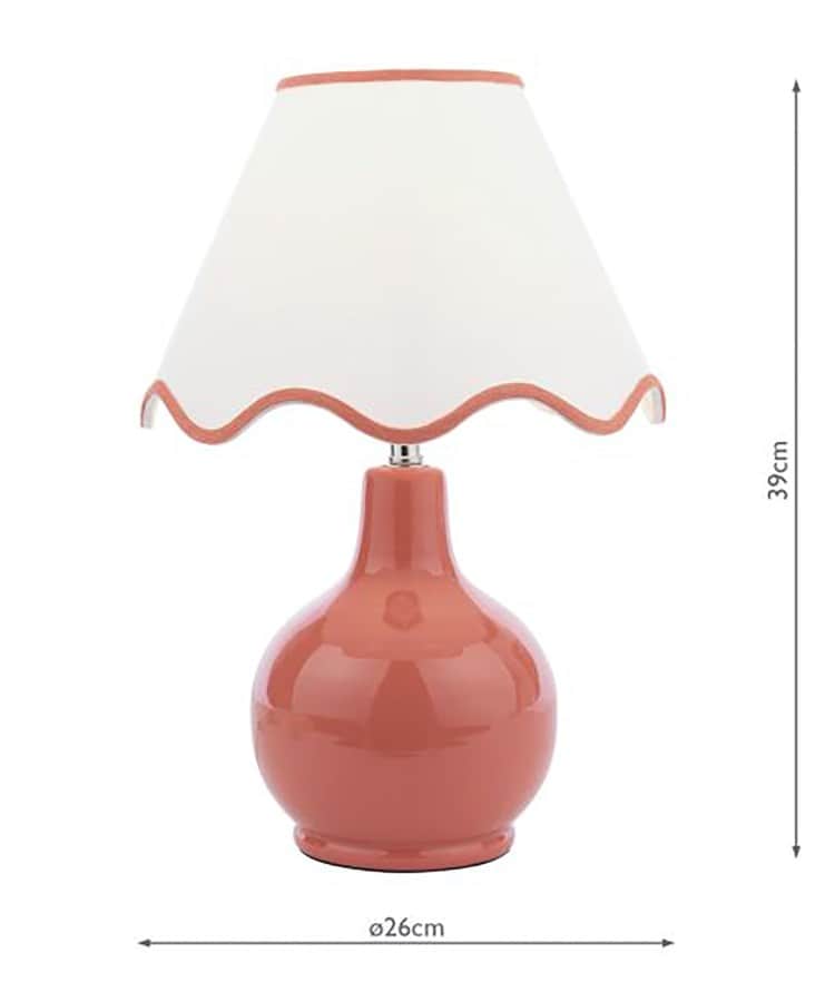 ローラ アシュレイ LAURA ASHLEY ◆カラード テーブルスタンドランプ【返品不可商品】 （レッド(163)） レッド(163)