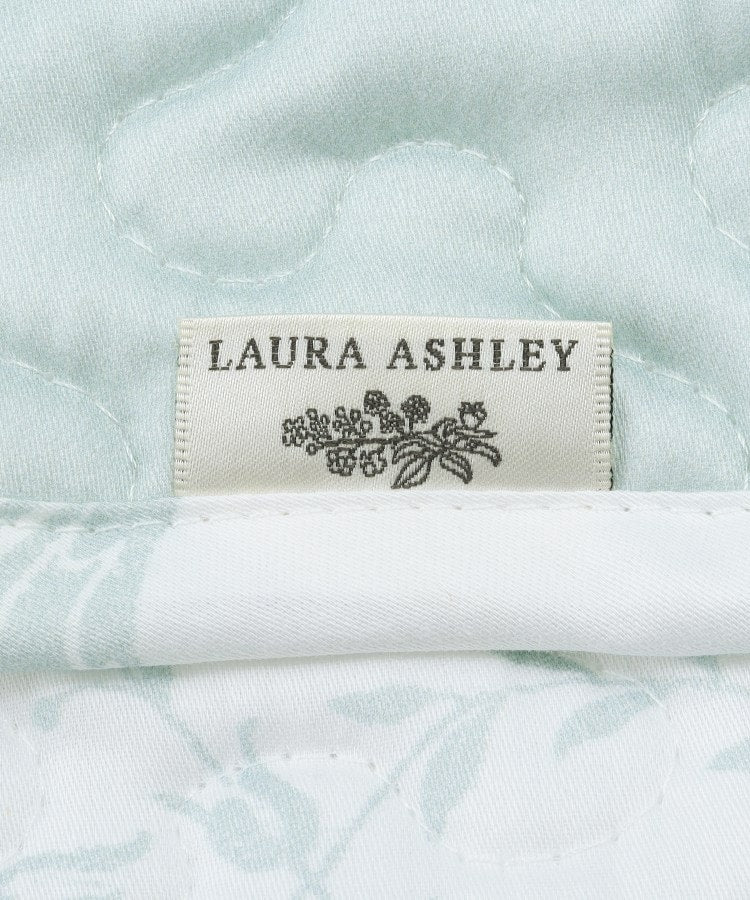ローラ アシュレイ LAURA ASHLEY ジョゼッテ柄／ダックエッグ  キルトマルチカバー 200×200cm （ミントグリーン(121)） ミントグリーン(121)