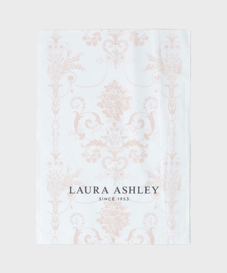 ローラ アシュレイ LAURA ASHLEY 【WEB限定／お配りギフトにおすすめ！／ラッピング資材付き】小リボン＆お花 プリントハンカチ 青 5枚セット （ブルー(191)） ブルー(191)