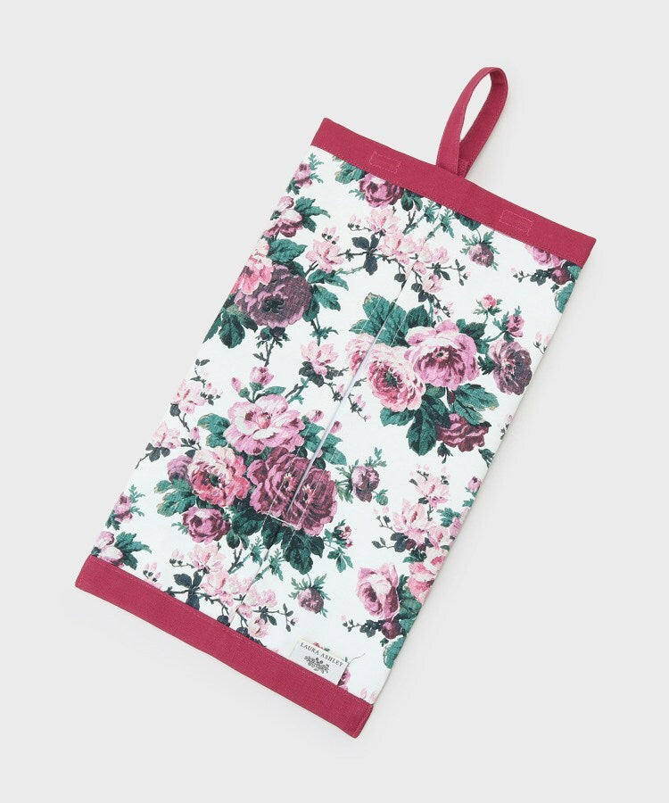ローラ アシュレイ LAURA ASHLEY エレンボロー ローズ柄 ティッシュボックスカバー （ボルドー(164)） ボルドー(164)