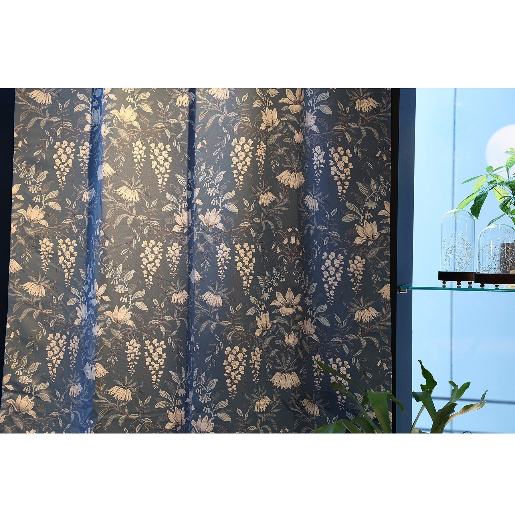 LAURA ASHLEY Botanical print curtains 100 x 135 cm