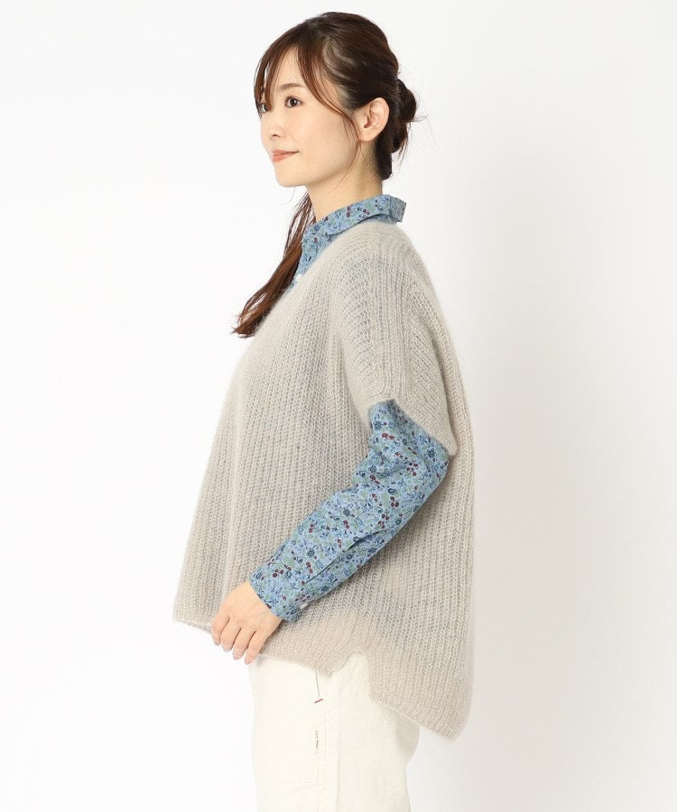 ローラ アシュレイ LAURA ASHLEY 【日本製/太田ニット】キッドモヘヤベスト （グリーン(022)） グリーン(022)