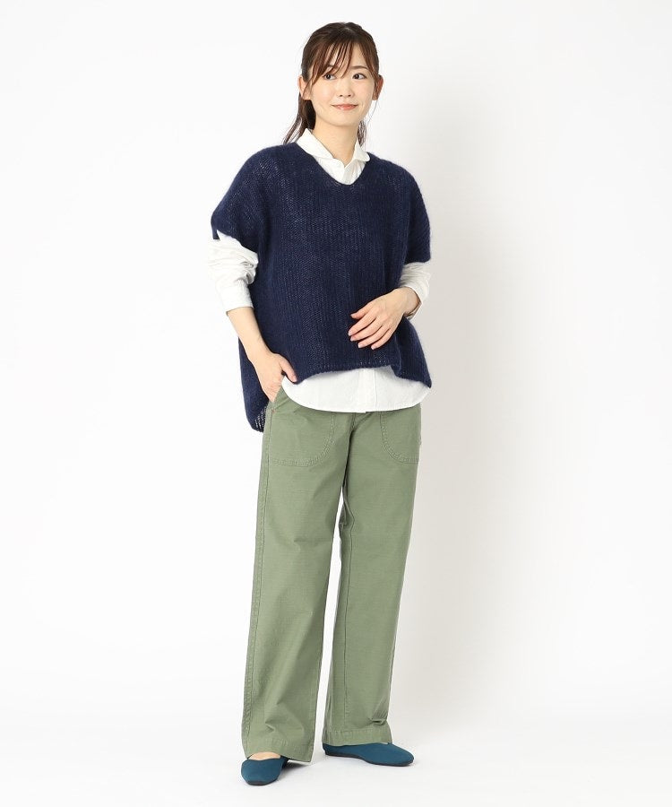 ローラ アシュレイ LAURA ASHLEY 【日本製/太田ニット】キッドモヘヤベスト （グリーン(022)） グリーン(022)