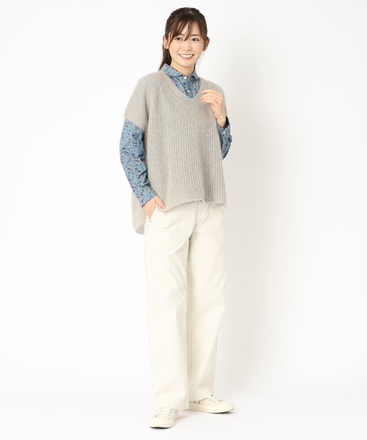ローラ アシュレイ LAURA ASHLEY 【日本製/太田ニット】キッドモヘヤベスト （グリーン(022)） グリーン(022)