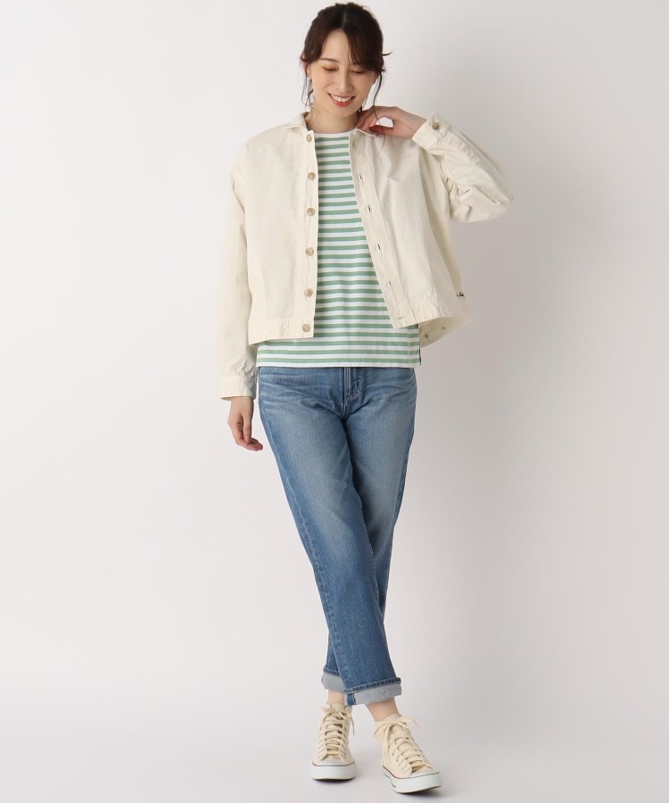 ローラ アシュレイ LAURA ASHLEY 先染ウェザーコットン ジャケット （キャメル(041)） キャメル(041)