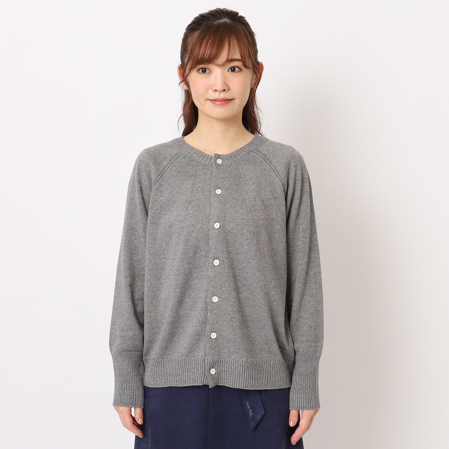ローラ アシュレイ LAURA ASHLEY コットンカシミヤカーディガン （グリーン(022)） グリーン(022)