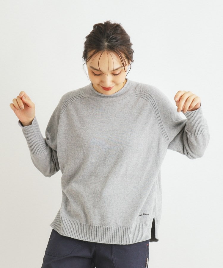 ローラ アシュレイ LAURA ASHLEY コットンカシミアプルオーバー （グリーン(022)） グリーン(022)