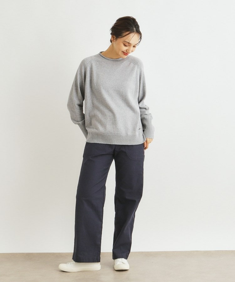 ローラ アシュレイ LAURA ASHLEY コットンカシミアプルオーバー （グリーン(022)） グリーン(022)
