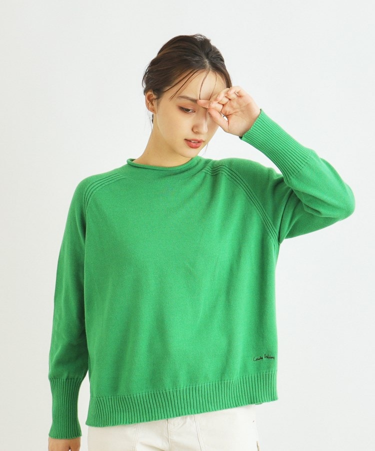 ローラ アシュレイ LAURA ASHLEY コットンカシミアプルオーバー （グリーン(022)） グリーン(022)