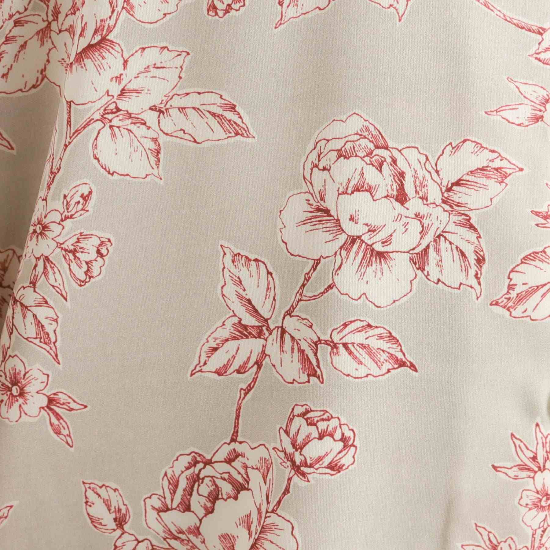 ローラ アシュレイ LAURA ASHLEY 【収納袋付き/サテン】ポリントン ローゼズ柄 携帯パジャマ