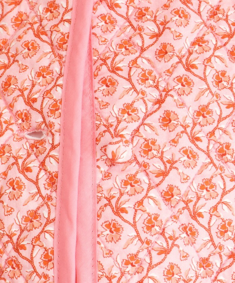 ローラ アシュレイ LAURA ASHLEY コッタムコーンフラワー柄 リバーシブル キルトジャケット （イエロー(132)） イエロー(132)