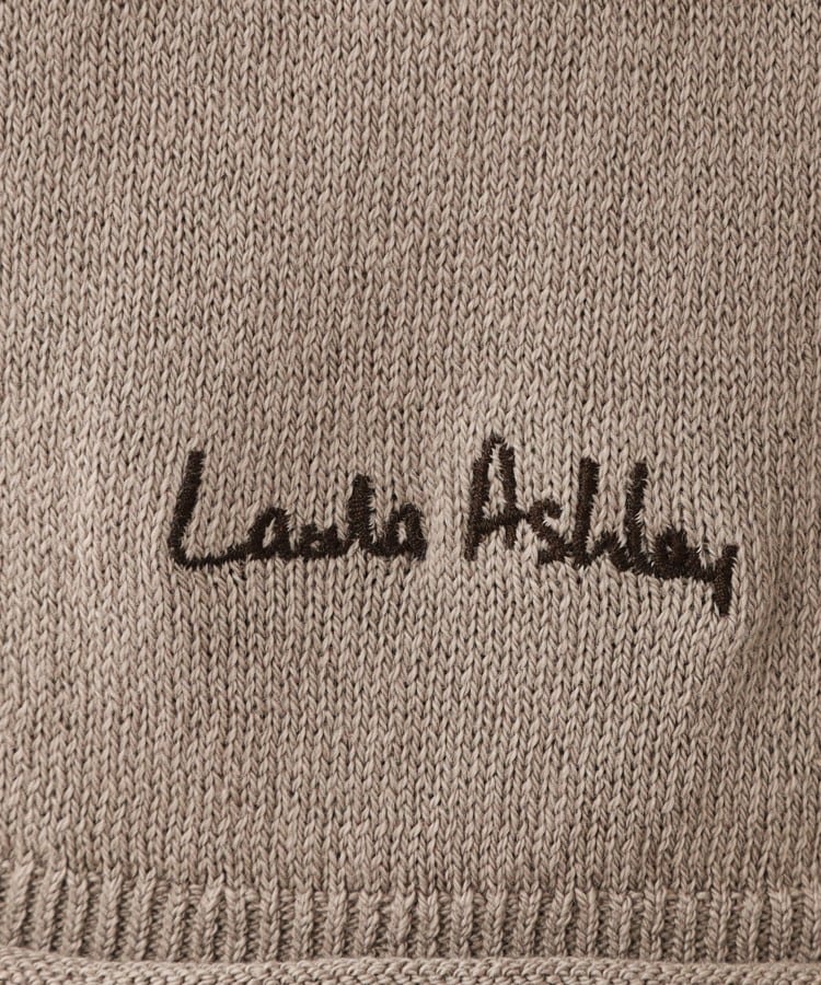 ローラ アシュレイ LAURA ASHLEY コツトン コンパクトヤーン ベスト （ホワイト(002)） ホワイト(002)