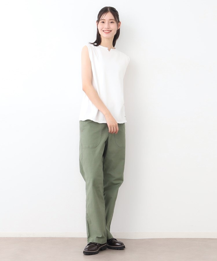 ローラ アシュレイ LAURA ASHLEY コツトン コンパクトヤーン ベスト （ホワイト(002)） ホワイト(002)