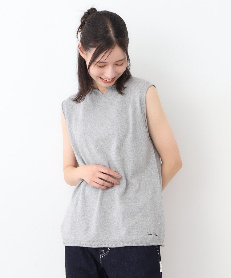 ローラ アシュレイ LAURA ASHLEY コツトン コンパクトヤーン ベスト （ホワイト(002)） ホワイト(002)