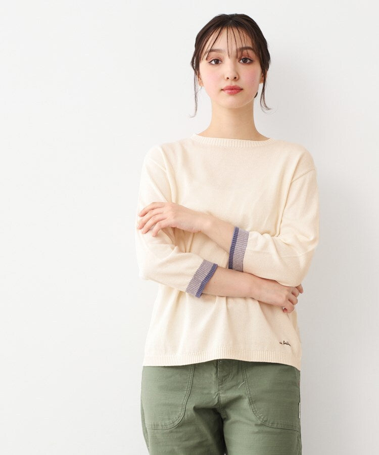 ローラ アシュレイ LAURA ASHLEY コットン コンパクトヤーン プルオーバー （ホワイト(102)） ホワイト(102)