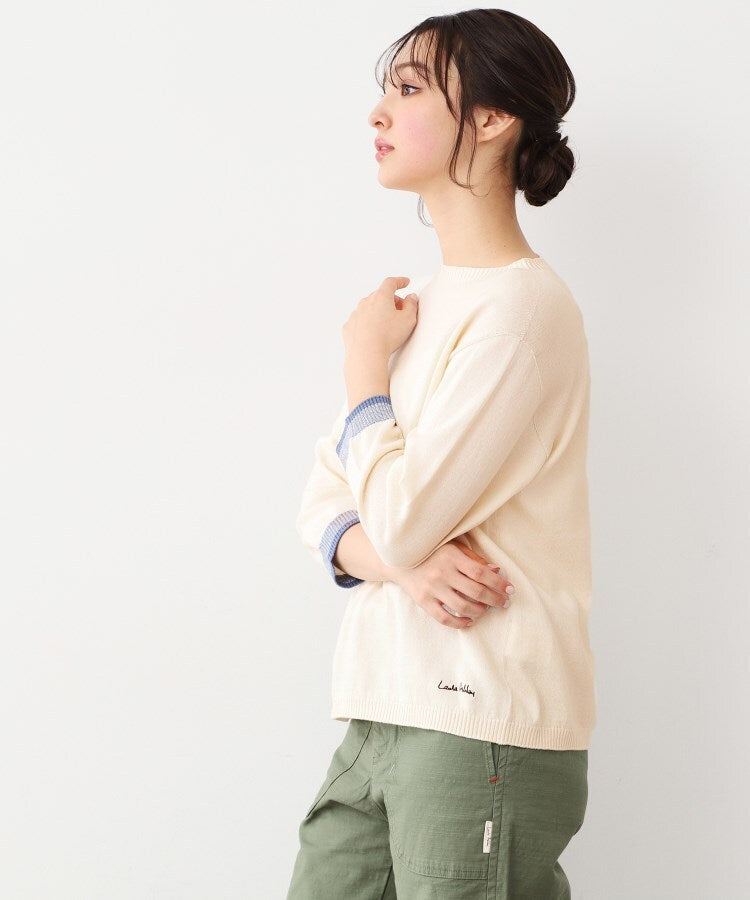 ローラ アシュレイ LAURA ASHLEY コットン コンパクトヤーン プルオーバー （ホワイト(102)） ホワイト(102)