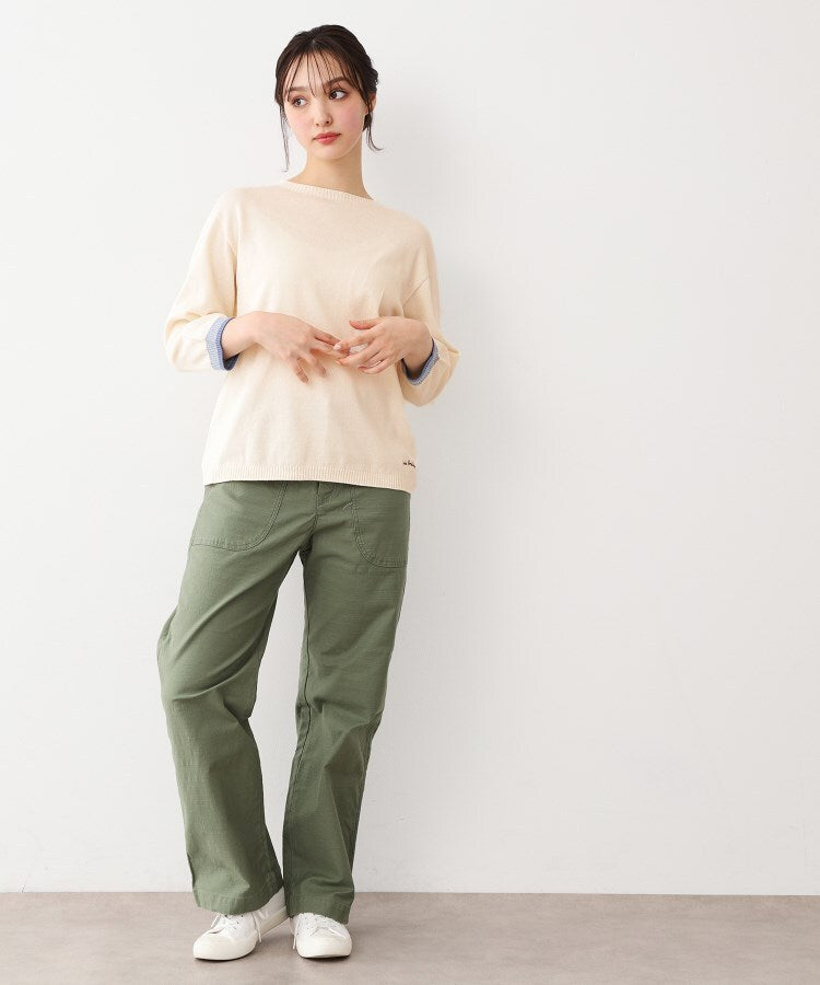 ローラ アシュレイ LAURA ASHLEY コットン コンパクトヤーン プルオーバー （ホワイト(102)） ホワイト(102)