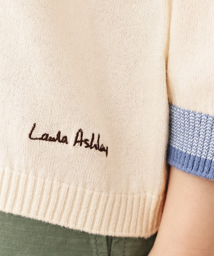 ローラ アシュレイ LAURA ASHLEY コットン コンパクトヤーン プルオーバー （ホワイト(102)） ホワイト(102)