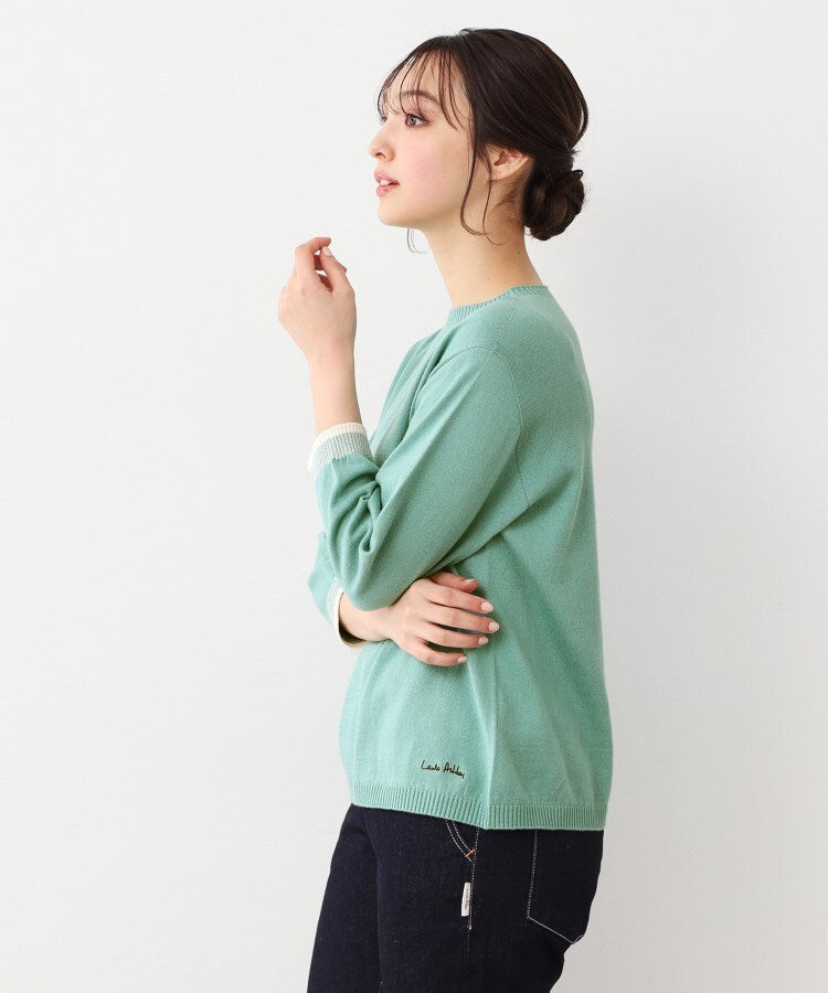 ローラ アシュレイ LAURA ASHLEY コットン コンパクトヤーン プルオーバー （ホワイト(102)） ホワイト(102)