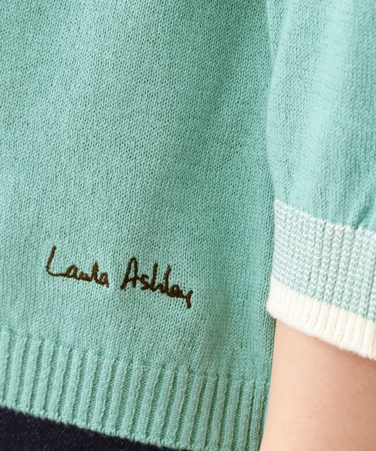 ローラ アシュレイ LAURA ASHLEY コットン コンパクトヤーン プルオーバー （ホワイト(102)） ホワイト(102)