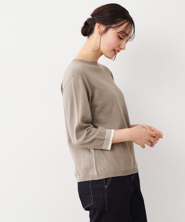 ローラ アシュレイ LAURA ASHLEY コットン コンパクトヤーン プルオーバー （ホワイト(102)） ホワイト(102)