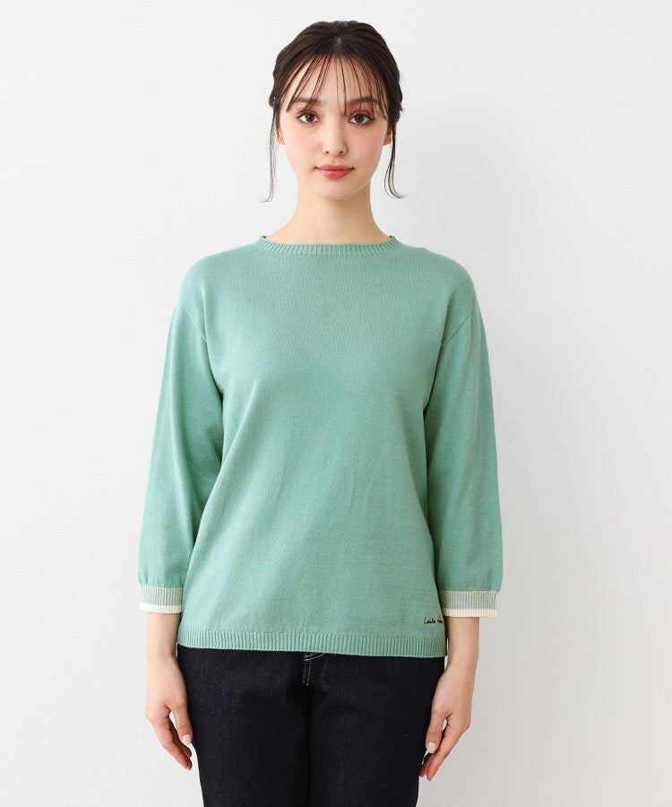 ローラ アシュレイ LAURA ASHLEY コットン コンパクトヤーン プルオーバー （ホワイト(102)） ホワイト(102)
