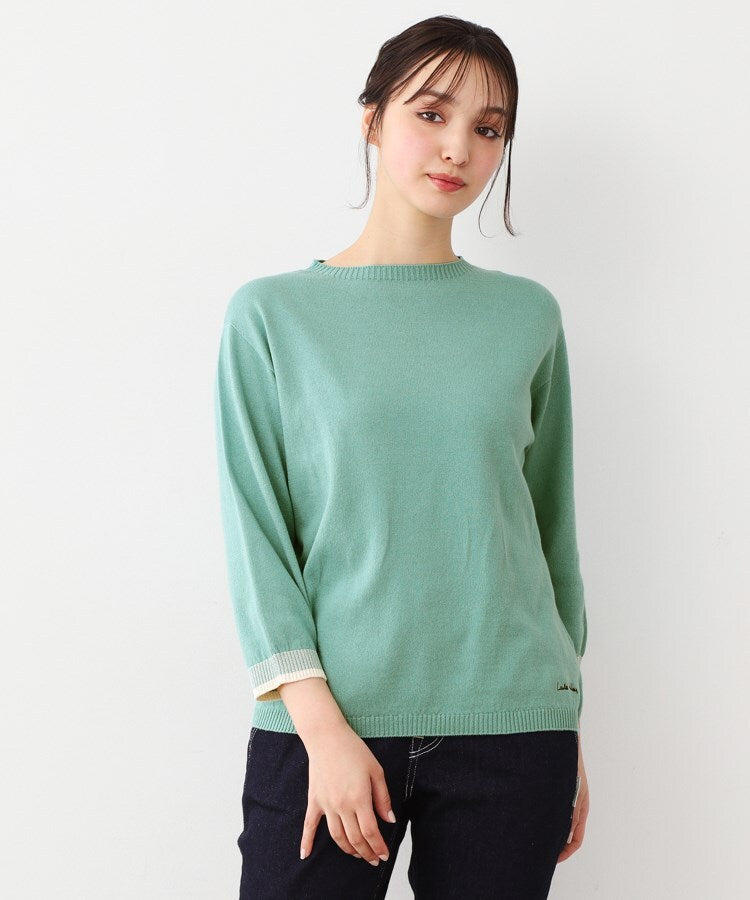 ローラ アシュレイ LAURA ASHLEY コットン コンパクトヤーン プルオーバー （グリーン(122)） グリーン(122)