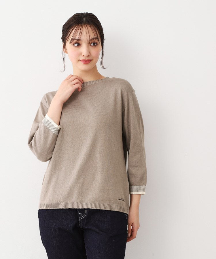 ローラ アシュレイ LAURA ASHLEY コットン コンパクトヤーン プルオーバー （ベージュ(152)） ベージュ(152)