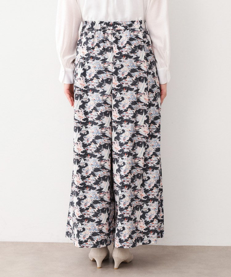 ローラ アシュレイ LAURA ASHLEY 【WEB限定／MーLL3サイズ／コットン100％／上下セット／洗える】リヴィエラ柄 セットアップ （ネイビー(194)） ネイビー(194)