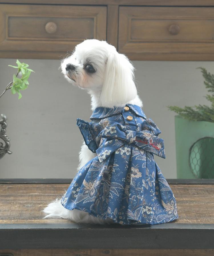 ローラ アシュレイ LAURA ASHLEY マーブルック柄 ドッグウエア （ネイビー(194)） ネイビー(194)